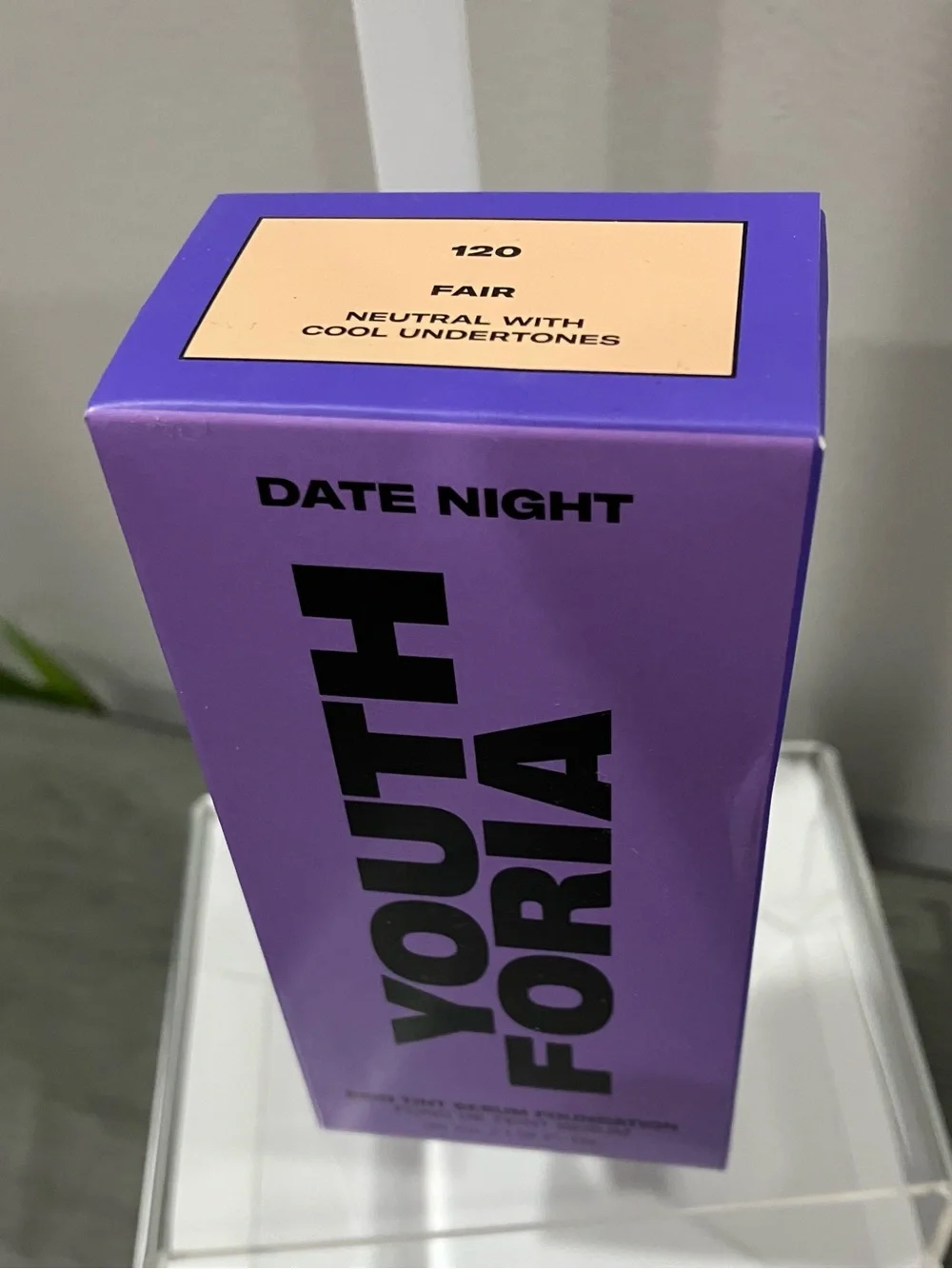 Youthforia Date Night Skin Tint Serum Foundation, Shade: 120 Fair